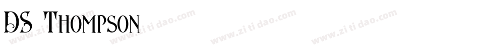DS Thompson字体转换